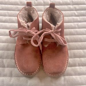 Zara pink mauve suede shoes - 9.5/ EU 26